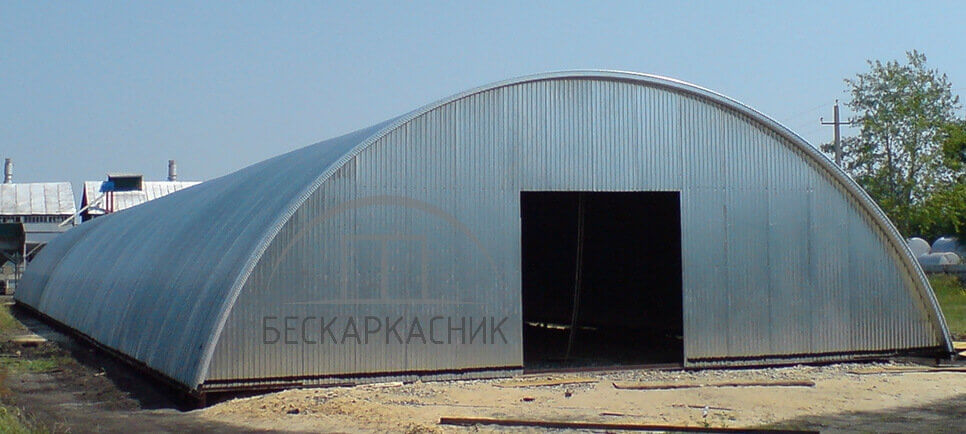 Бескаркасные ангары арочного типа  в Смоленской области